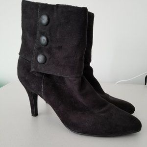 FIONI Black Heel Boots 8M Size